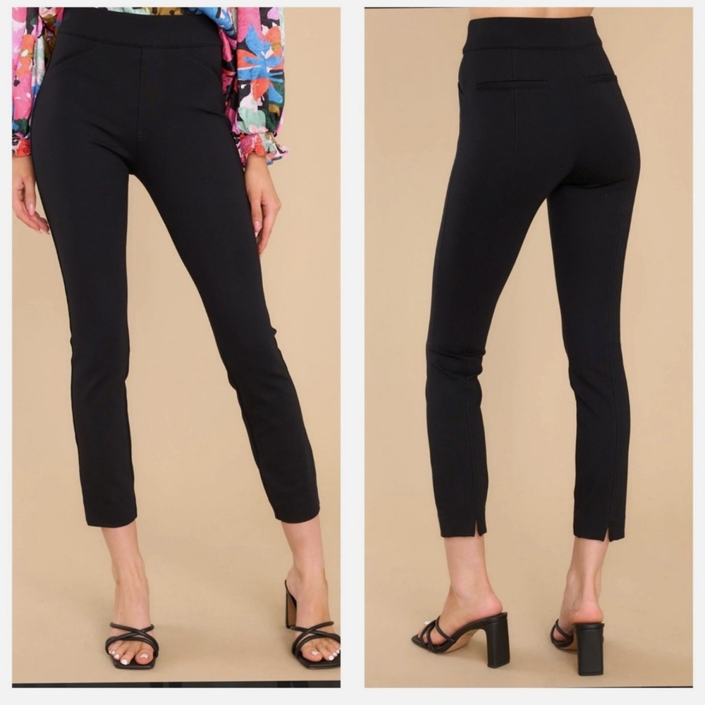 SPANX The Perfect Pants Ankle Back Seam Slit Hem Ponte‎ Knit Pants Medium Petite